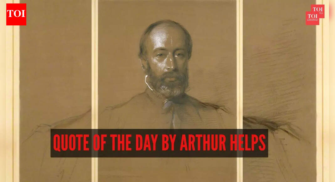 Quote of the day by Arthur Helps: “Keep your feet on the ground, but let your heart...”