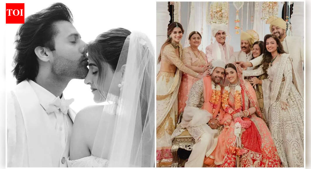 Inside Nupur Sanon and Stebin Ben’s Christian-Hindu wedding: Emotional bridal entry, pheras, cocktail night and star-studded attendance