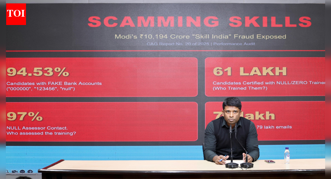 CAG has exposed ‘massive scam’ in Kaushal Vikas Yojana: Congress