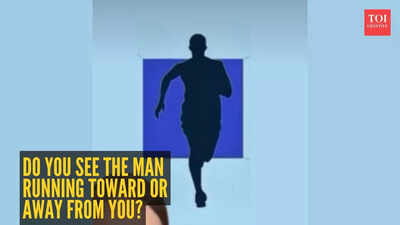 Optical illusion personality test: Do you see the man running toward or away from you? Your answer reveals what’s blocking your success