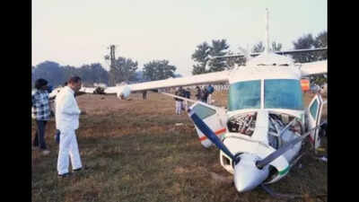 Rourkela plane forced-landing: Minister visits site, promises safety probe