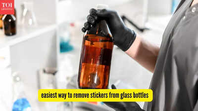 This is the easiest way to remove stickers from glass bottles — a simple hack that works in seconds!