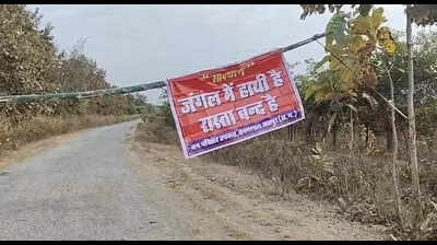 To curb man-elephant conflict, CG village shuts road and locals go under lockdown