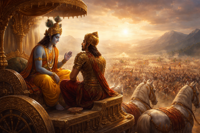 Bhagavad Gita shloka of the day to find peace amid chaos