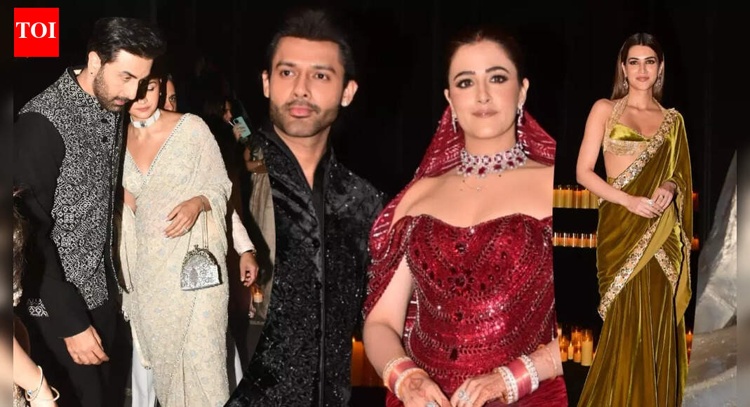 Ranbir Kapoor, Alia Bhatt arrive for Nupur Sanon, Stebin Ben's wedding reception; Kriti Sanon's rumoured boyfriend Kabir Bahia, others seen - PICS inside
