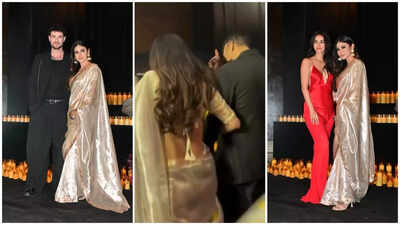 Disha Patani and Punjabi singer Talwinder dodge paparazzi with Mouni Roy's help at Nupur Sanon–Stebin Ben wedding reception
