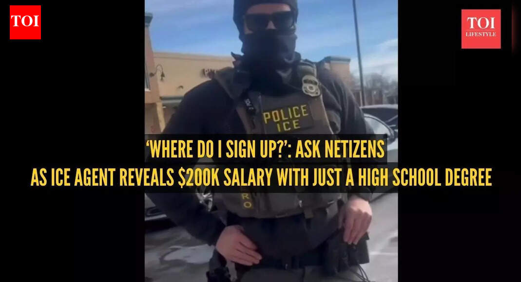 ‘Where do I sign up?’: ICE agent’s $200K salary with just a high school degree shocks the internet