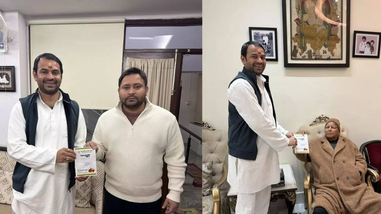 Tej Pratap Yadav keeps netas guessing with ‘chura-dahi’ feast politics, courts NDA and family alike