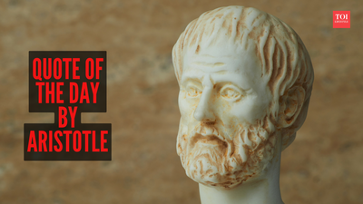 Quote of the day by Aristotle: “The beauty of the soul shines out when a...”