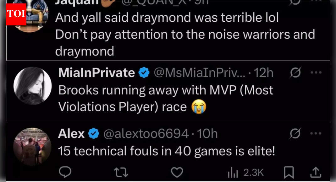 “MVP (Most Violations Player)”: Fans react to Dillon Brooks surpassing Green and Booker to become NBA’s technical foul leader