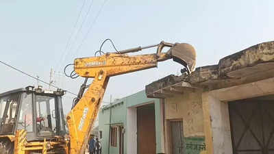 Bulldozers deployed to reclaim 27 bighas of encroached govt land in Sambhal village