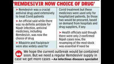 State stocks up on Cov med for Nipah treatment