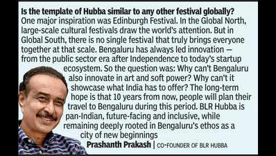‘BLR Hubba can transform Bengaluru as cultural capital of Global South’