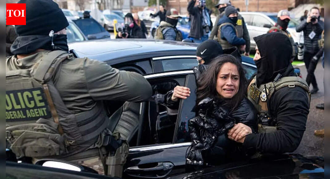 Watch: ICE agents smash window, drag 'disabled' woman from car in Minneapolis protest clash