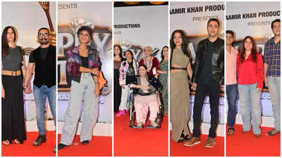 Aamir Khan’s family, partner Gauri Spratt, ex-wife Kiran Rao, children Ira and Junaid attend Happy Patel: Khatarnak Jasoos screening