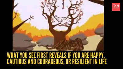 Optical illusion personality test: Tiger or tree? What you see first reveals if you are happy, cautious and courageous, or resilient in life
