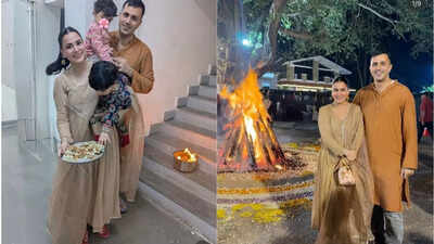 Shraddha Arya shares a glimpse into her Lohri celebration with kids; see pics