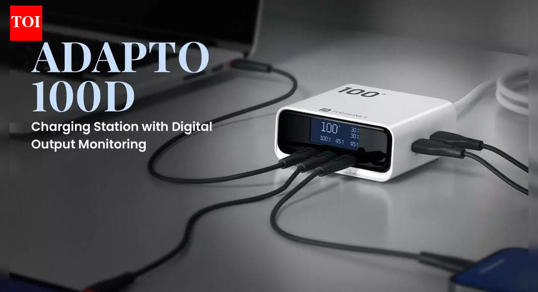 Portronics Adapto 100D desktop charger debuts at Rs 3,999