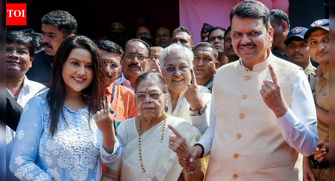 Maharashtra civic body polls: Devendra Fadnavis votes in Prabhag 15, attacks opposition for ‘violence and misinformation’, exudes confidence of BJP victory