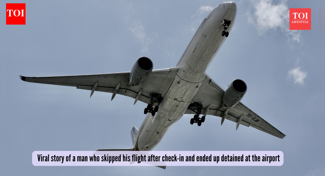 Detained for ditching a flight? Viral story of a man who skipped his flight after check-in and ended up detained at the airport