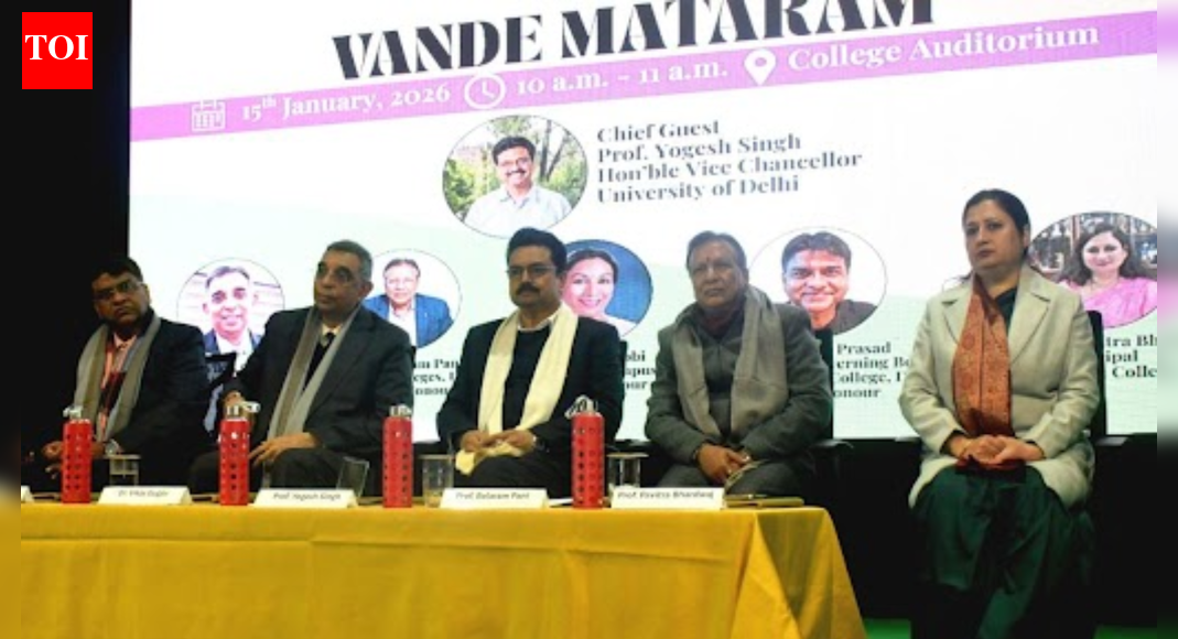 Vande Mataram anniversary: Kamala Nehru College celebrates 150 years of national song; VC Yogesh Singh attends