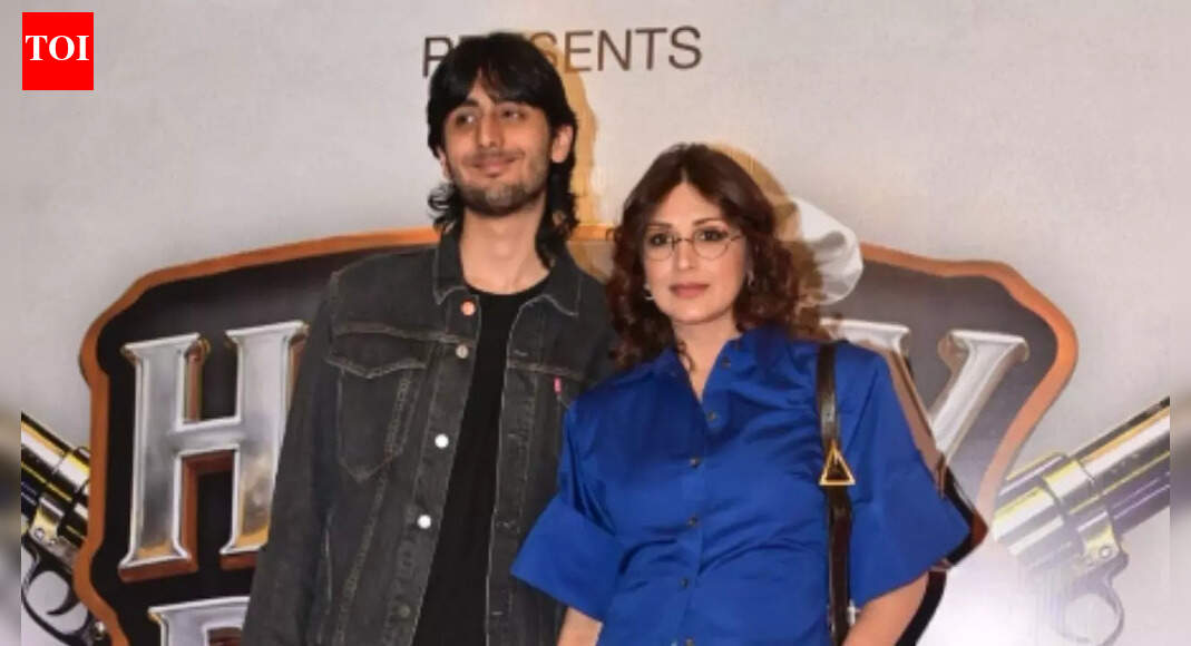 Sonali Bendre attends ‘Happy Patel’ screening with son Ranveer Behl, keeps it effortlessly stylish