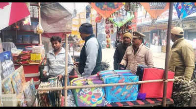 Raids at kite shops across Pilibhit to curb illegal Chinese majha trade