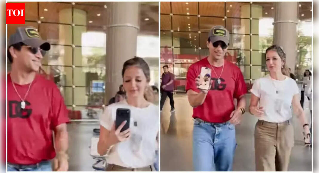 Arslan Goni playfully snatches Sussanne Khan’s phone at airport, reveals Hrithik Roshan on video call