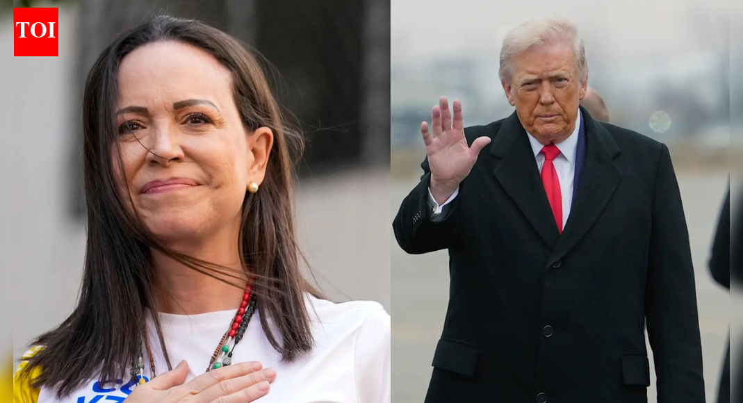 ‘Unique commitment to freedom’: Venezuela opposition leader Machado meets Trump at White House; presents her Nobel prize