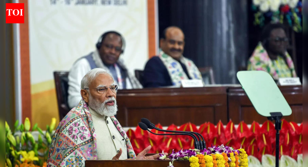 Democracy delivers in India: PM Modi at CW meet | India News