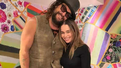 Emilia Clarke reunites with Jason Momoa; 'Game of Thrones' fans say 'Daenerys and Khal forever'