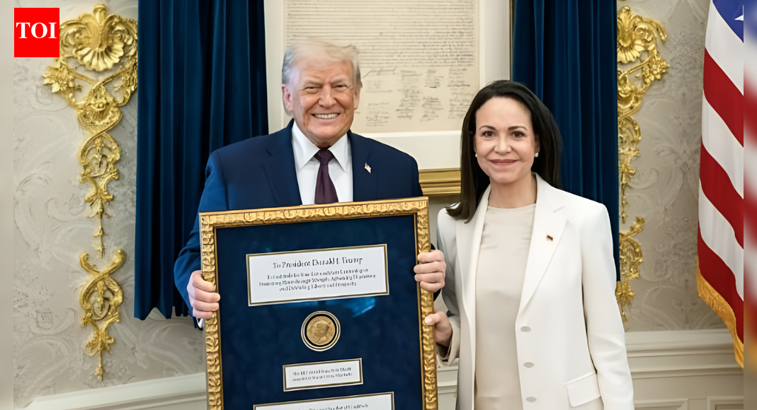 'Wonderful gesture': How Trump reacted to Machado 'presenting' her Nobel medal — did he keep it?