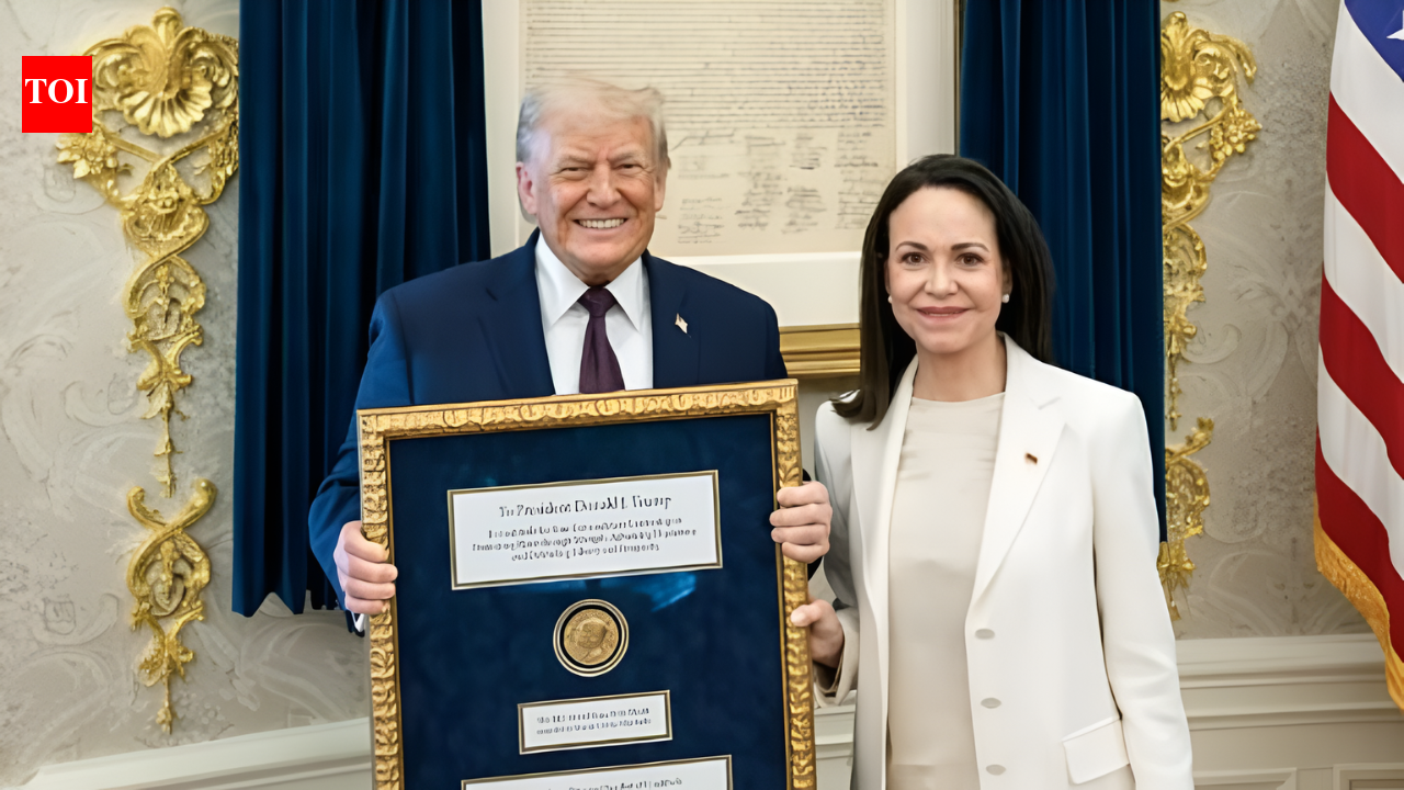 'Wonderful gesture': How Trump reacted to Machado 'presenting' her Nobel Peace Prize medal — did he keep it?