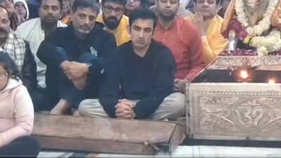  Gautam Gambhir seeks divine blessings at Mahakaleshwar Temple ahead of India–New Zealand ODI decider
