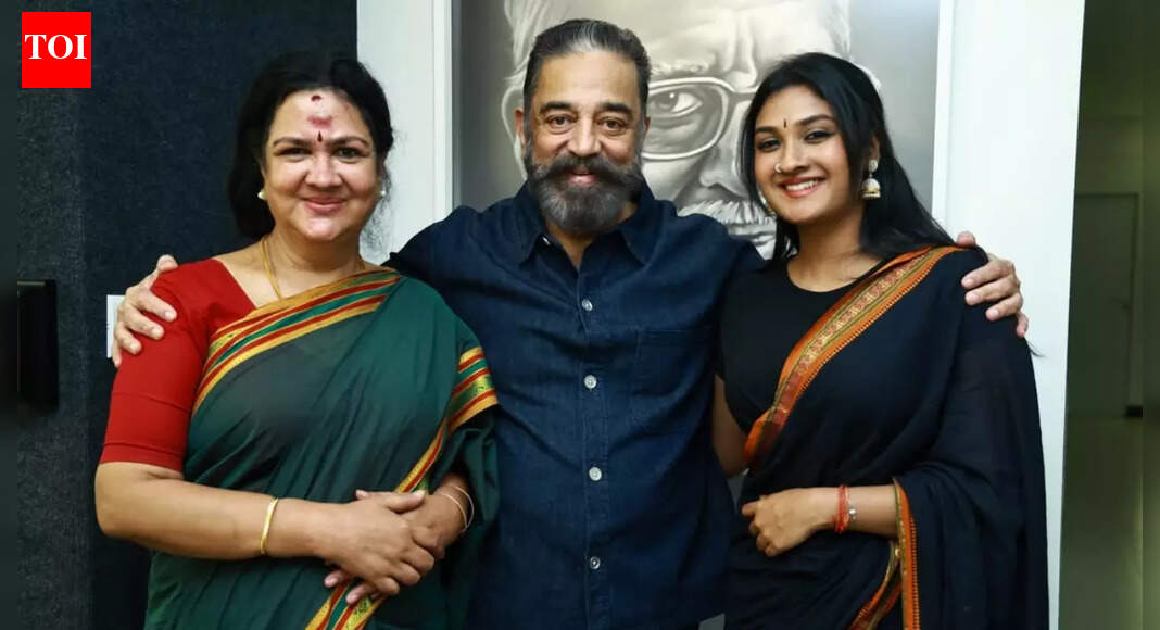 Urvashi's daughter meets Kamal Haasan; recalls how superstar ‘babysat’ her on set - See PICS