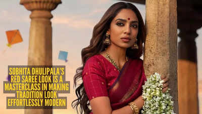Sobhita Dhulipala reclaims the power of red with a traditional saree, timeless and unmissable