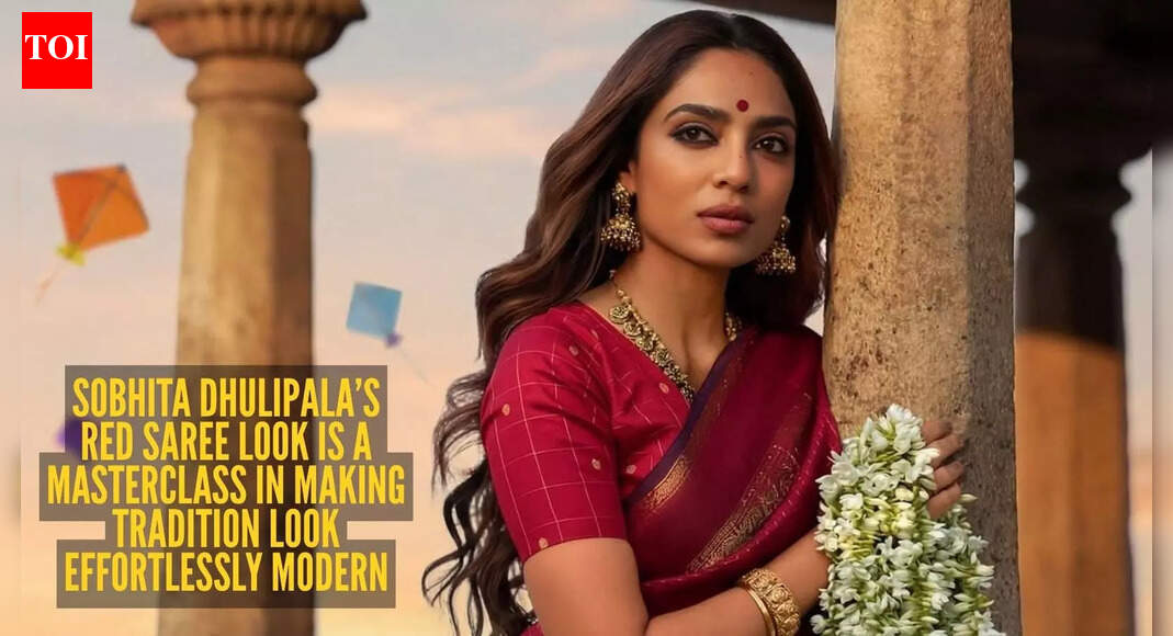 Sobhita Dhulipala reclaims the power of red with a traditional saree, timeless and unmissable