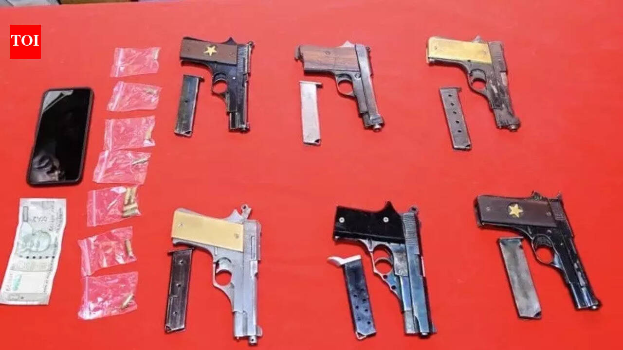 Police bust arms trafficking racket in Bhubaneswar, seize 6 pistols