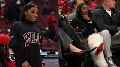 Why Simone Biles is facing backlash from Chicago fans after her NBA game appearance?