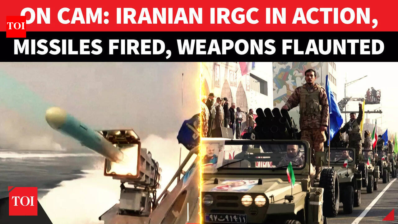 ON CAM: Iran Releases Footage Of Missile Fire, IRGC Parade In Big ...