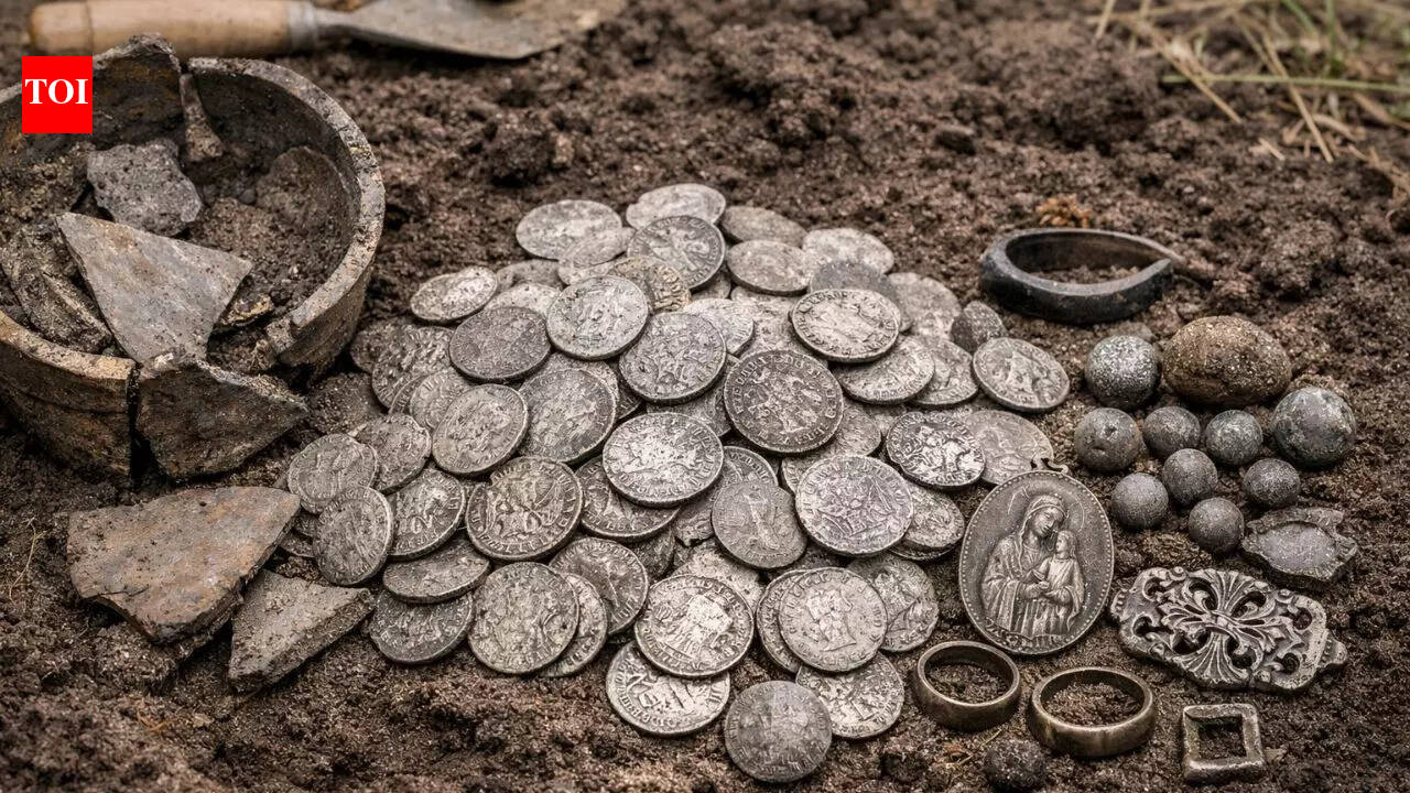 Fortune beneath the field: Two Polish farmers uncover a 17th-century treasure of 162 silver coins and artefacts