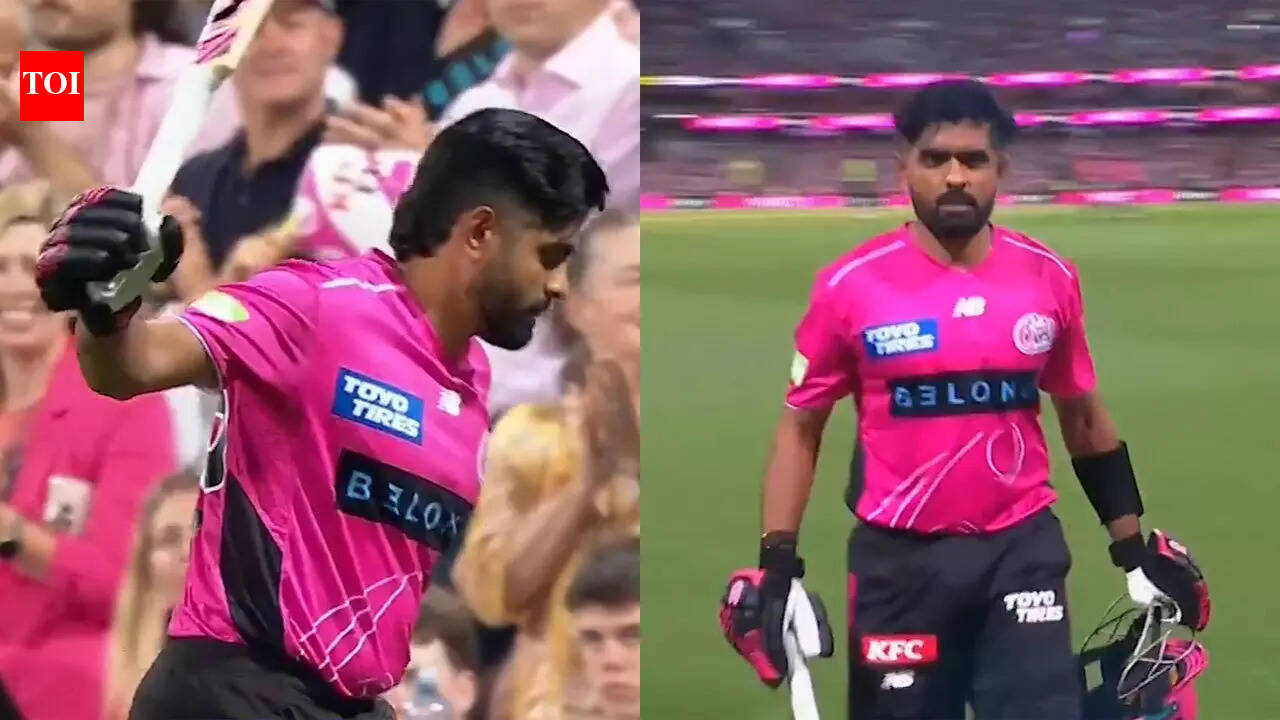 Run denied, wicket lost, bat smashed: Babar Azam's angry BBL moment - WATCH