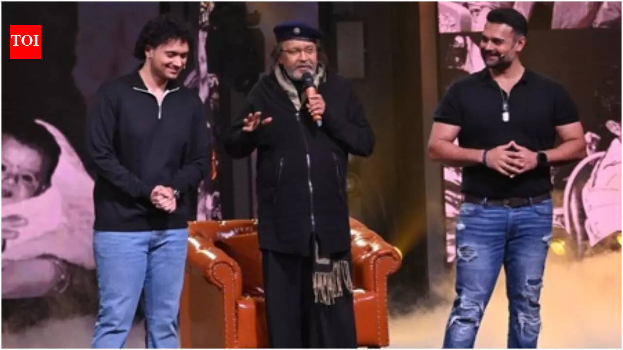 Indian Idol 16: Mithun Chakraborty gets emotional as his son Ushmey shares memories while the show marks 50 years of his career