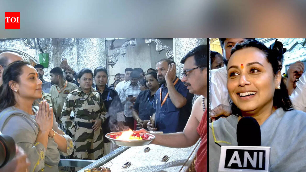 Rani Mukerji visits Dagdusheth Ganpati; seeks blessings from Bappa as she completes 30 years in film industry, 'Mardaani 3' set for release