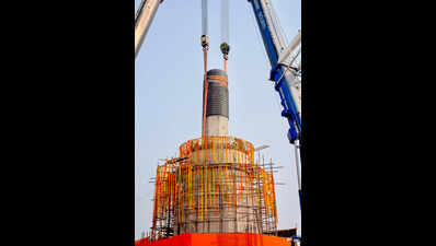 33-feet Shiva Lingam installed at upcoming Ramayan temple