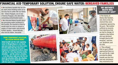 Indoreb victims’ kin ask Rahul Gandhi to raise voice on ‘persisting water woes’