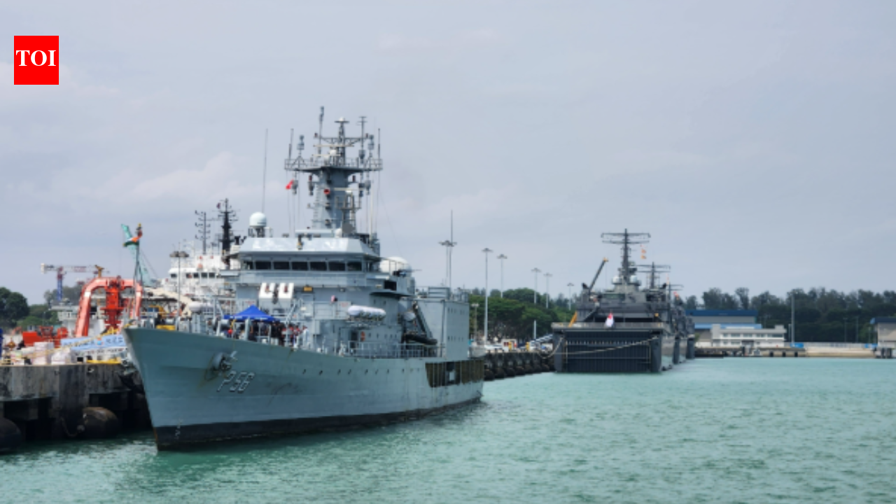 ‘Asean–India maritime cooperation’: Navy’s First Training Squadron docks in Singapore; visit part of IOR training deployment