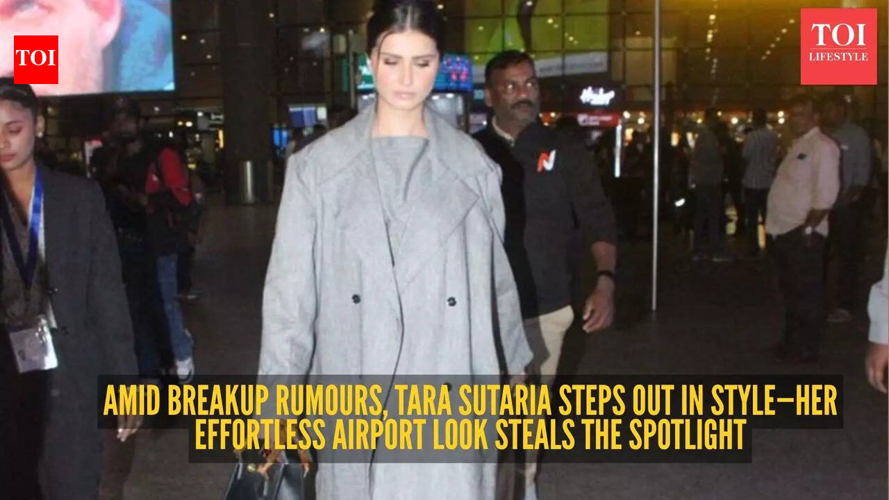 Breakup rumours swirl, but Tara Sutaria lets her effortless airport look do all the talking