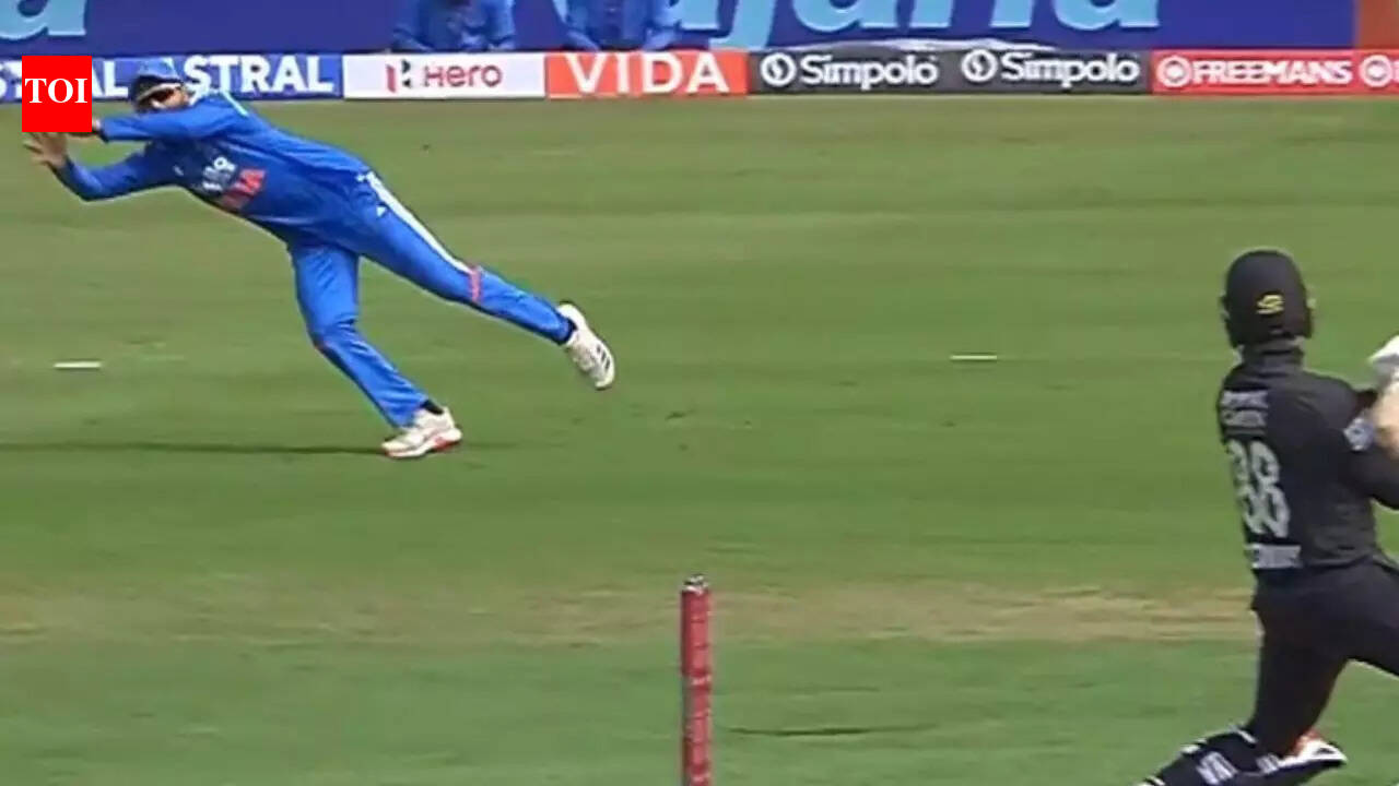 IND vs NZ: Jadeja turns flying eagle to dismiss Young - Watch