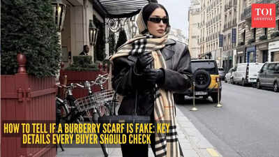 How to spot a fake Burberry scarf